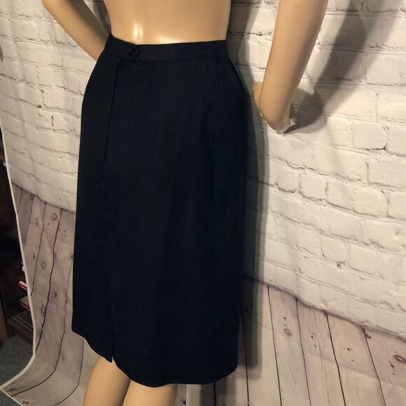 Sassco Black Pencil Skirt Career Professional 6 - Picture 4 of 8